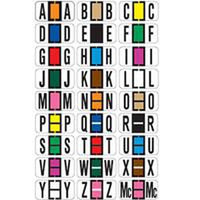 Alphabetic Color-Coded File Folder Labels