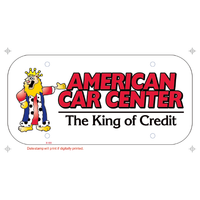 American Car Center License Plate Insert