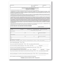 Application for Employment Form - Page 1