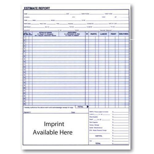 Repair Estimate - Form #45