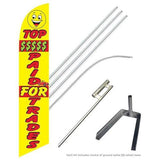 Top $$$$ Paid for Trades Swooper Flag Kit