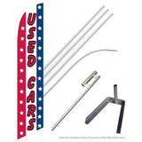 Used Cars (RWB Vertical) Swooper Flag Kit