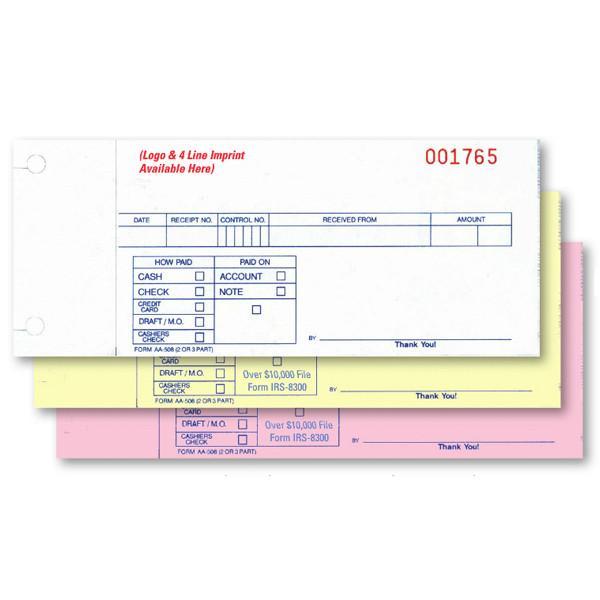 Cash Receipts - Form #AA-508-3