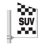 Checkered Message Motion Flag