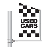 Checkered Message Motion Flag