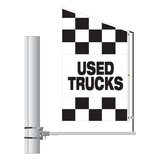 Checkered Message Motion Flag