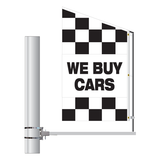 Checkered Message Motion Flag