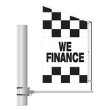 Checkered Message Motion Flag