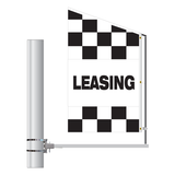 Checkered Message Motion Flag