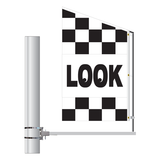 Checkered Message Motion Flag