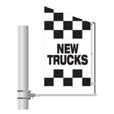 Checkered Message Motion Flag