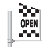 Checkered Message Motion Flag