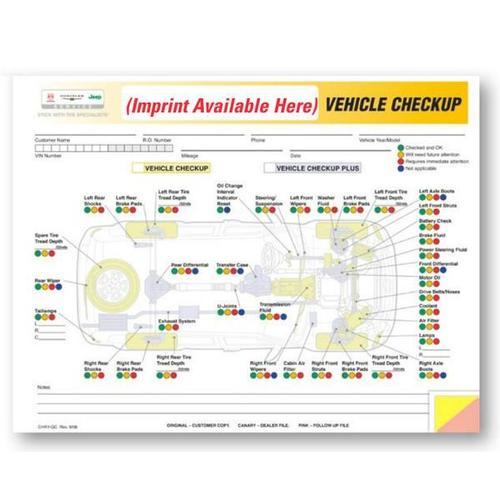 Chrysler Multi-Point Safety Inspection Form