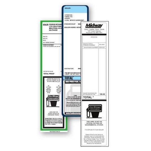 Custom Addendum Stickers 3.125