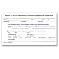 Customer Lead Cards