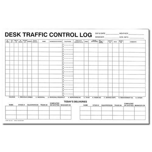 Desk Traffic Control Log – ADSCO Companies