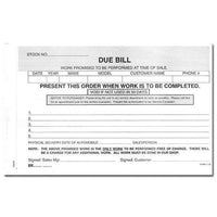 Due Bill Forms - Form 132