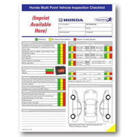 Honda Multi-Point Safety Inspection Form