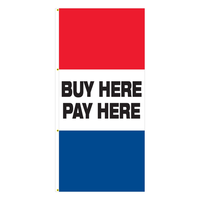 Horizontal Message Drape Flags