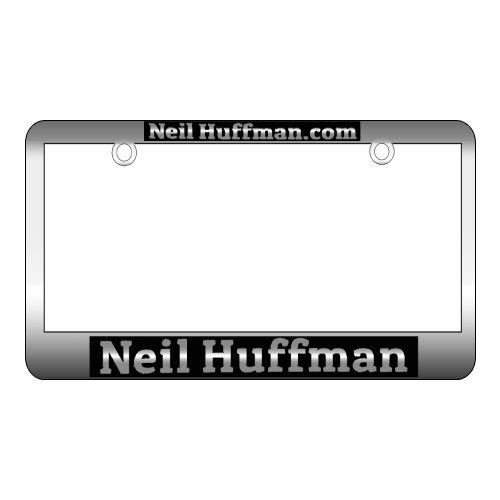 Huffman Automotive Group License Plate - Silver