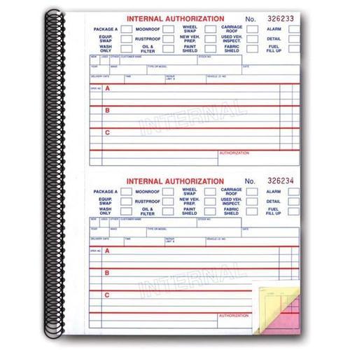 Internal Authorization Book