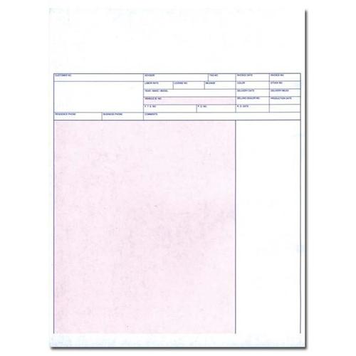 Laser Service Invoice