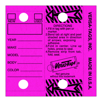 Lavender Versa-Tags Self-Laminating Key Tags