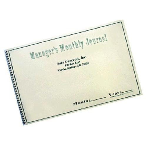 Manager's Monthly Journal