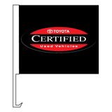 Manufacturer Logo Clip-On Window Flags