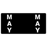 Month Color-Coded Ringbook Labels