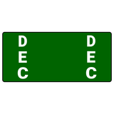 Month Color-Coded Ringbook Labels