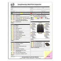Nissan Multi-Point Safety Inspection Form