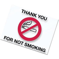 No Smoking Static Cling