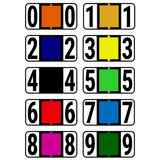 Numeric Color-Coded Ringbook Labels