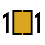 Numeric Color-Coded Roll Labels