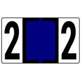 Numeric Color-Coded Roll Labels