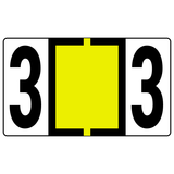 Numeric Color-Coded Roll Labels