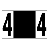 Numeric Color-Coded Roll Labels