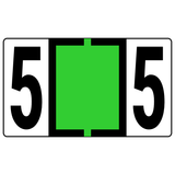 Numeric Color-Coded Roll Labels