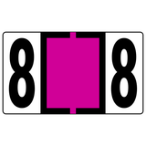 Numeric Color-Coded Roll Labels