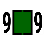 Numeric Color-Coded Roll Labels