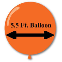 Orange 5.5 ft Chloroprene Balloons