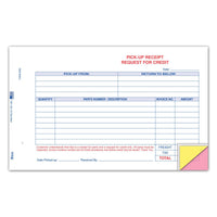 Parts Pick-up Receipt