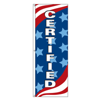 Certified - Patriotic Drape Flag