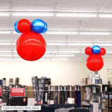 Patriotic PermaShine 6-Balloon Cluster Kit