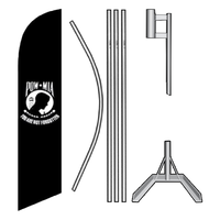 Patriotic Swooper Flag Kit - POW/MIA