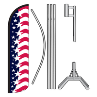 Patriotic Swooper Flag Kit - RWB Horizontal