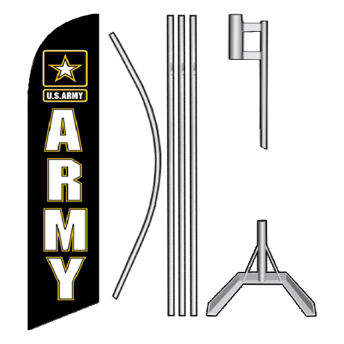 Patriotic Swooper Flag Kit - U.S. Army