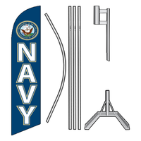 Patriotic Swooper Flag Kit - U.S. Navy