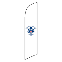 Patriotic Swooper Flag - U.S. Coast Guard